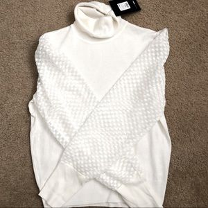 Fashion Nova- Admire Me Ivory Turtleneck Sweater. Size Large. Tag included.